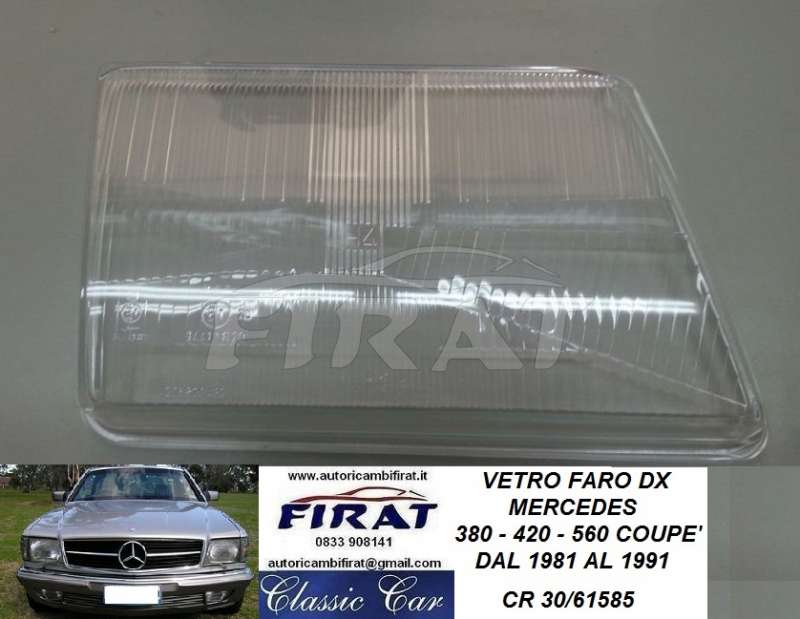 FARO MERCEDES C126 380 - 420 560 COUPE' DX (SOLO VETRO)